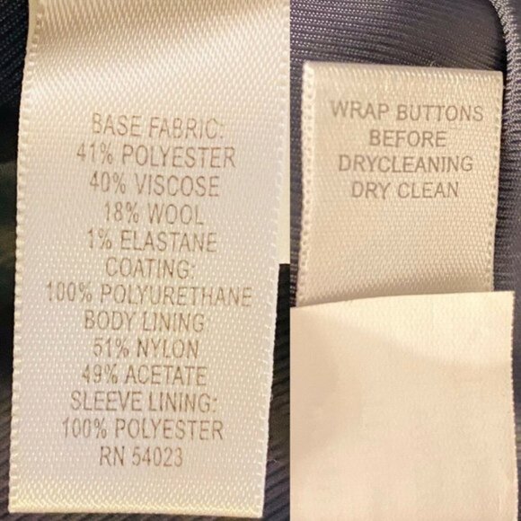 Banana Republic Plaid Car Coat Size Small Tan - Picture 10 of 10